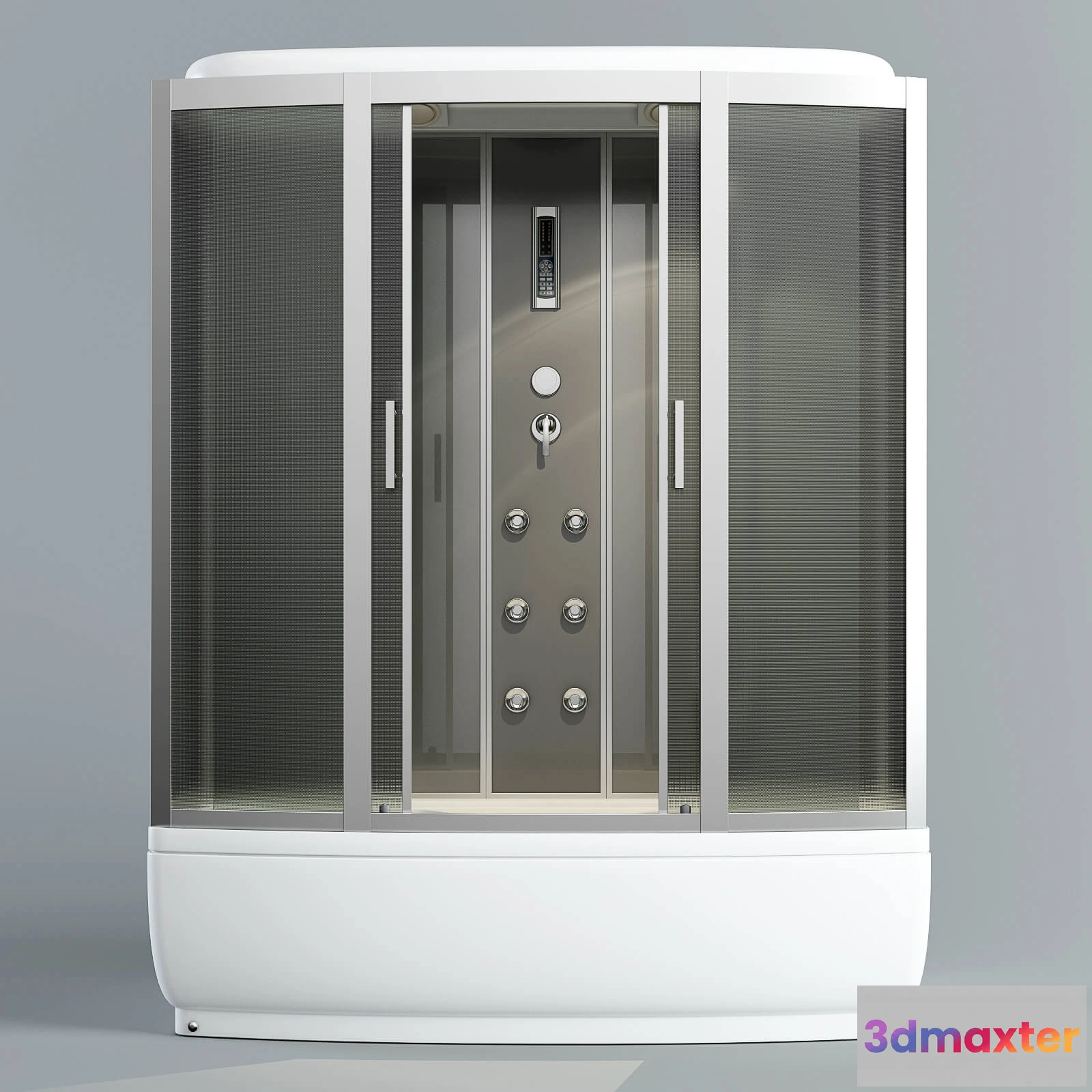 1588844 - bathroom - Shower cabin Arcus AS-126 3D Max