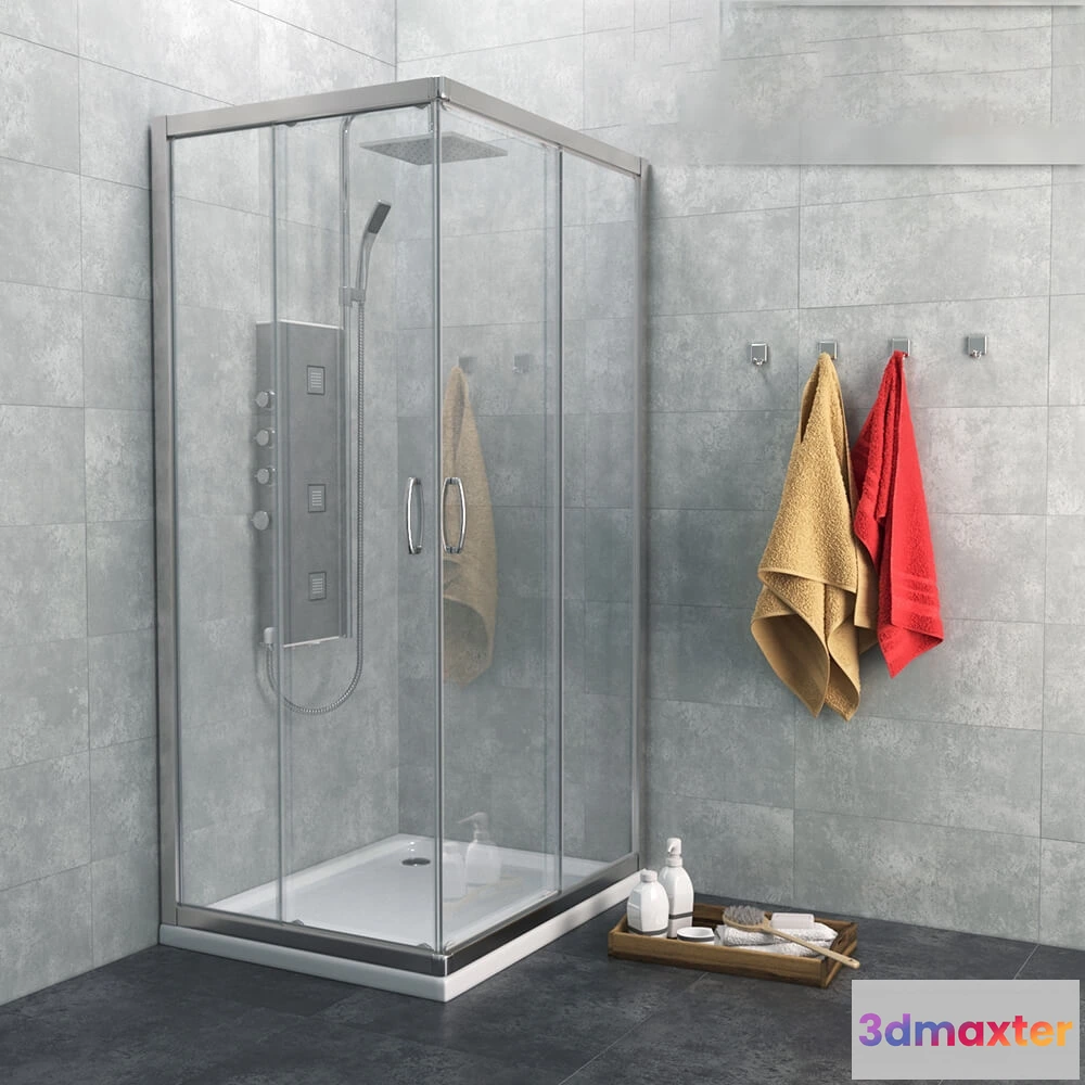 1588856 - bathroom - Radaway Premium Plus C 3D Max