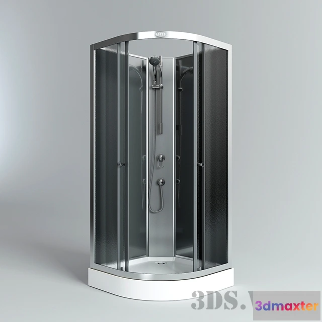 1588928 - bathroom - Shower cabin Arcus AS-100 3D Max