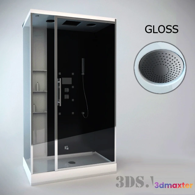 1588930 - bathroom - Shower cabin Systempool GLOSS 3D Max