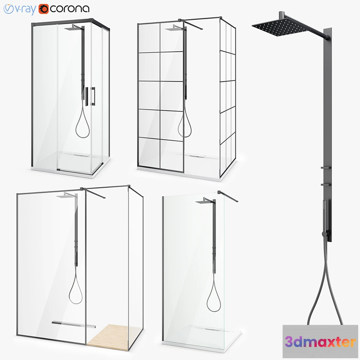 590166 - Set of shower cabins Radaway set 46