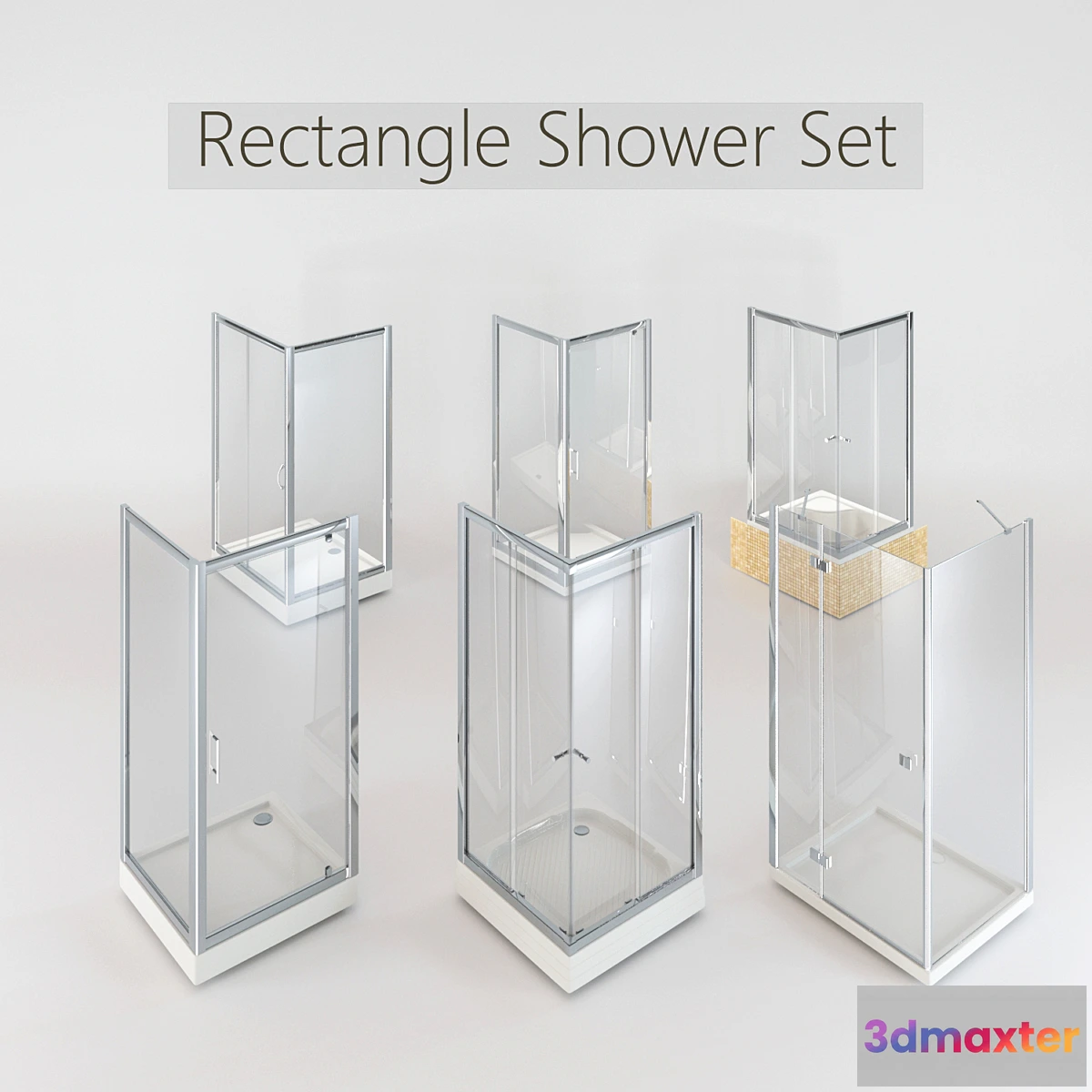 644465 - Collection of Rectangular Shower Cabins - No.2