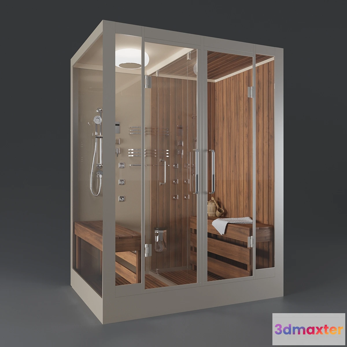 663739 - Cabin with Finnish sauna FRANK F907R right-side - No.2