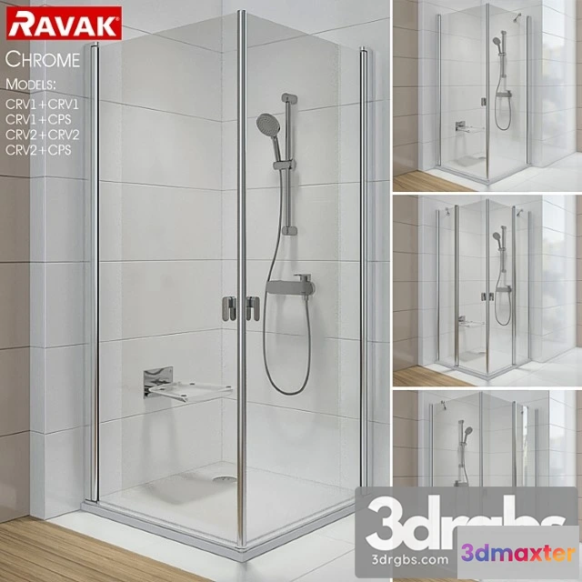 912756 - Ravak Chrome Corner Enclosures