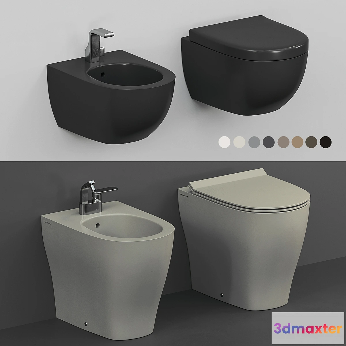 1308039 - Flaminia App Mini App bidet WC 3D Max