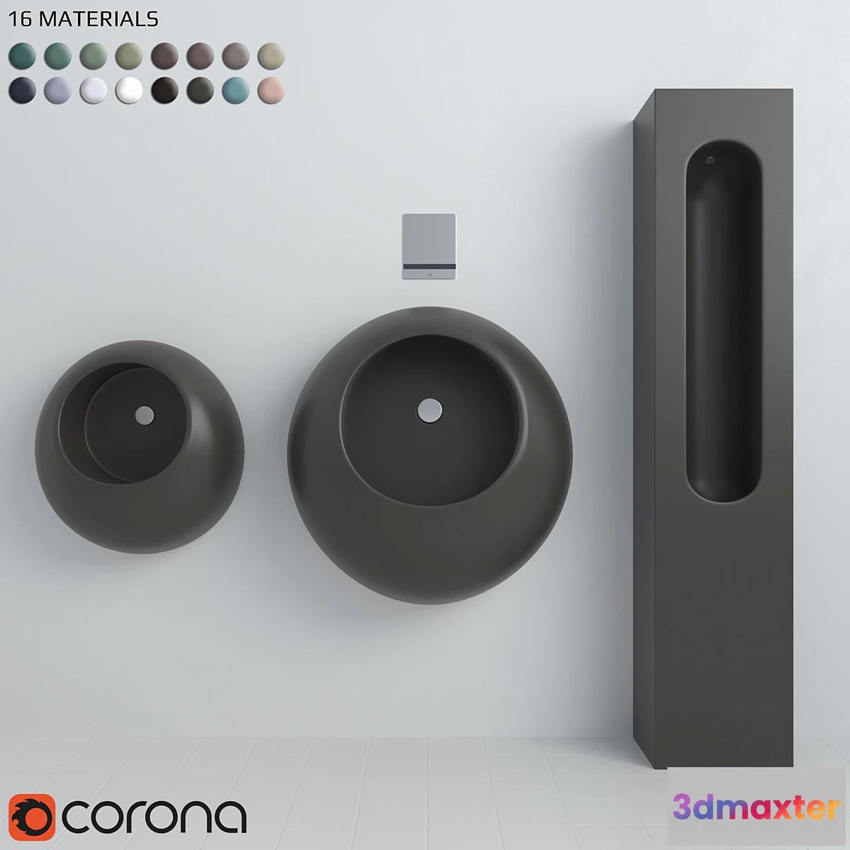 1312482 - Cielo urinal pack + Noken Smart Line 3D Max