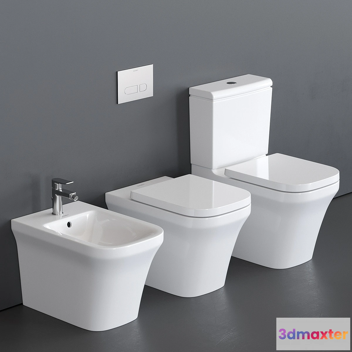1401002 - Duravit P3 Comforts WC 3D Max