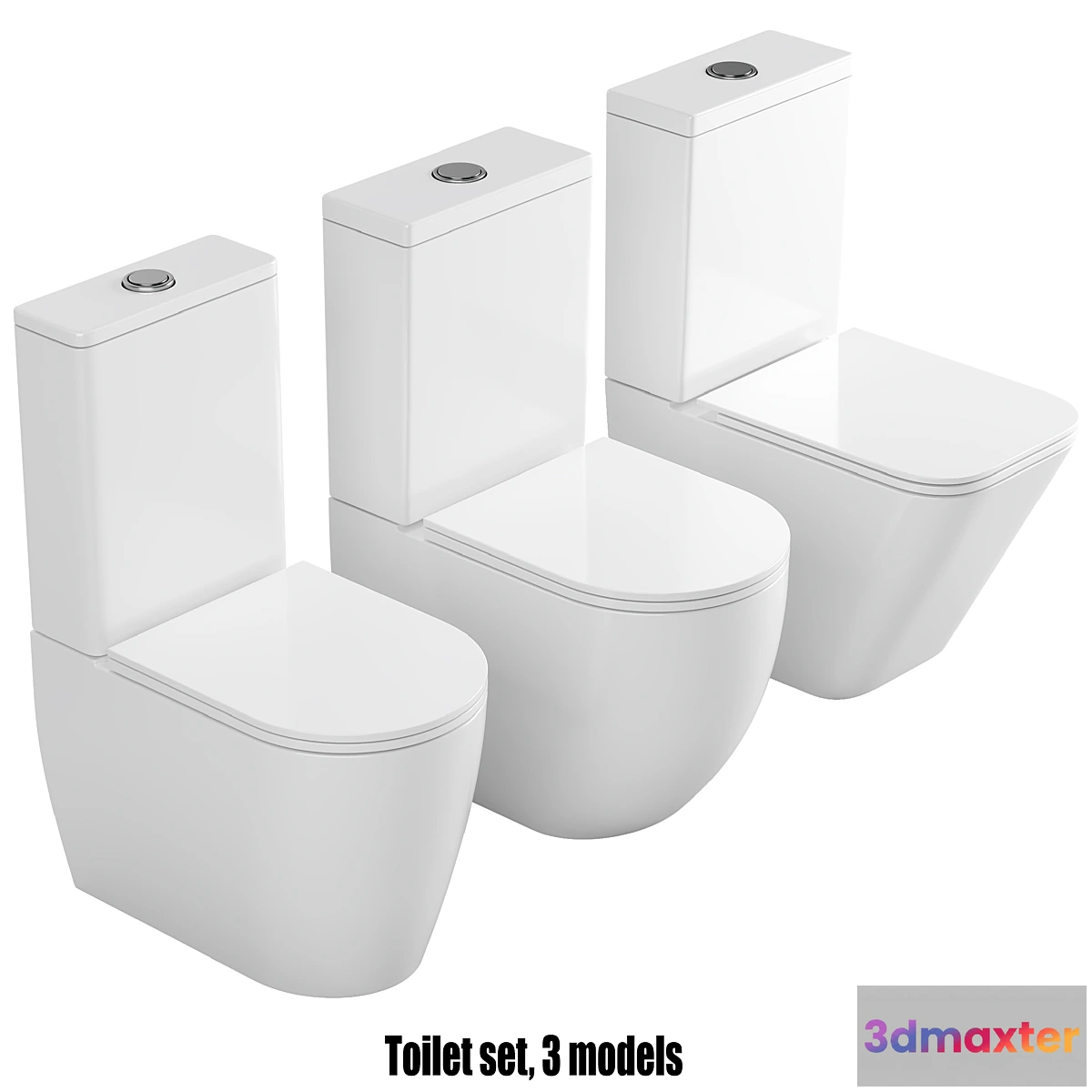 1442596 - Toilet set 03 3D Max