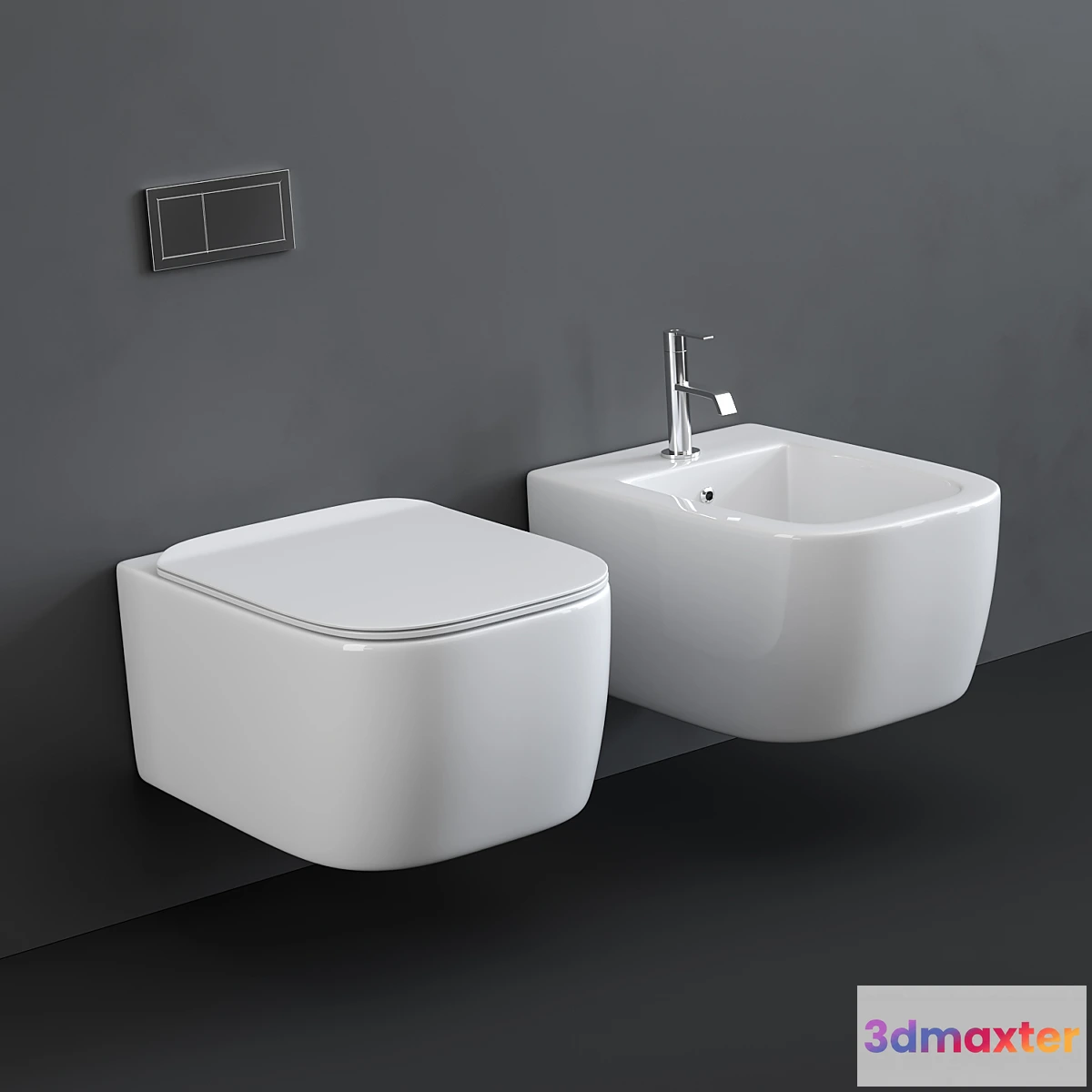 545265 - Antonio Lupi Komodo Wall Hung Toilet and Bidet