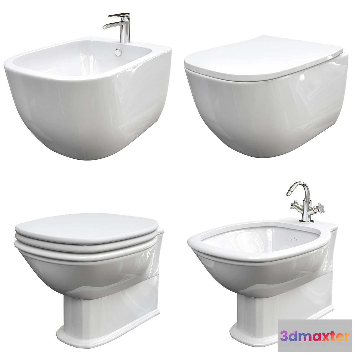 545305 - Classic Style Wall-hung Ceramic materials Toilets