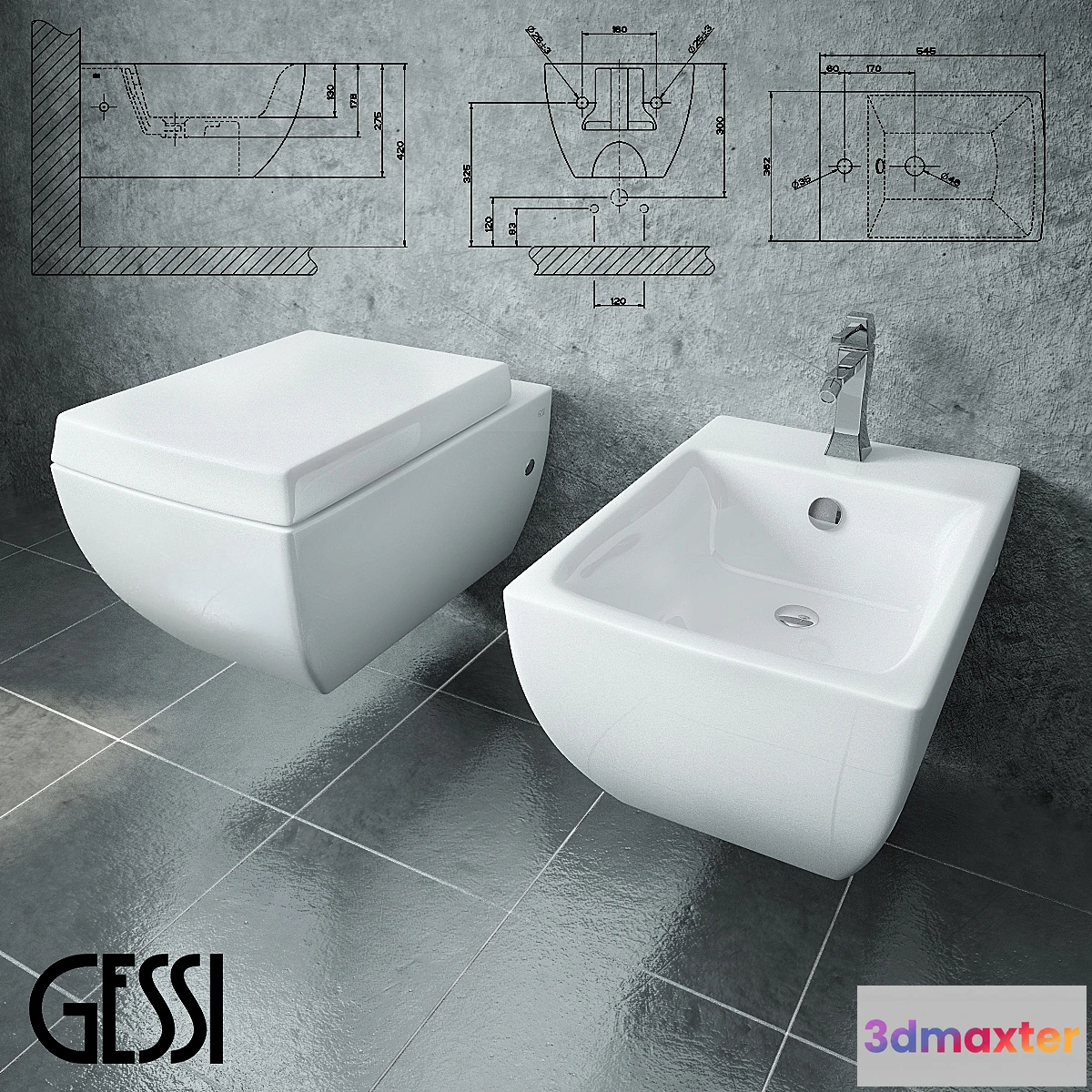 670851 - Gessi Mimi Sanitaryware