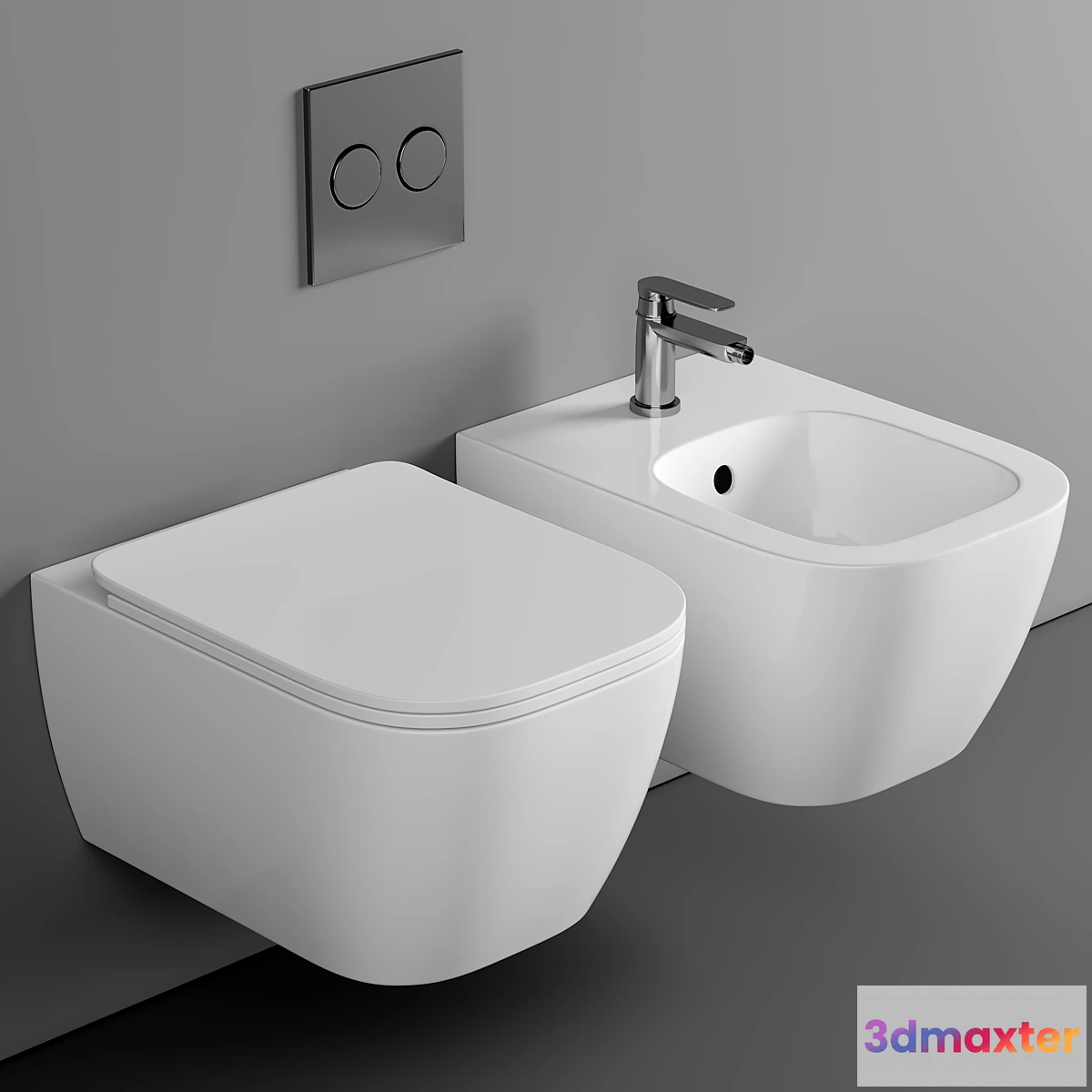 675501 - BagnoDesign Attache Rimless Wall Hung Toilet