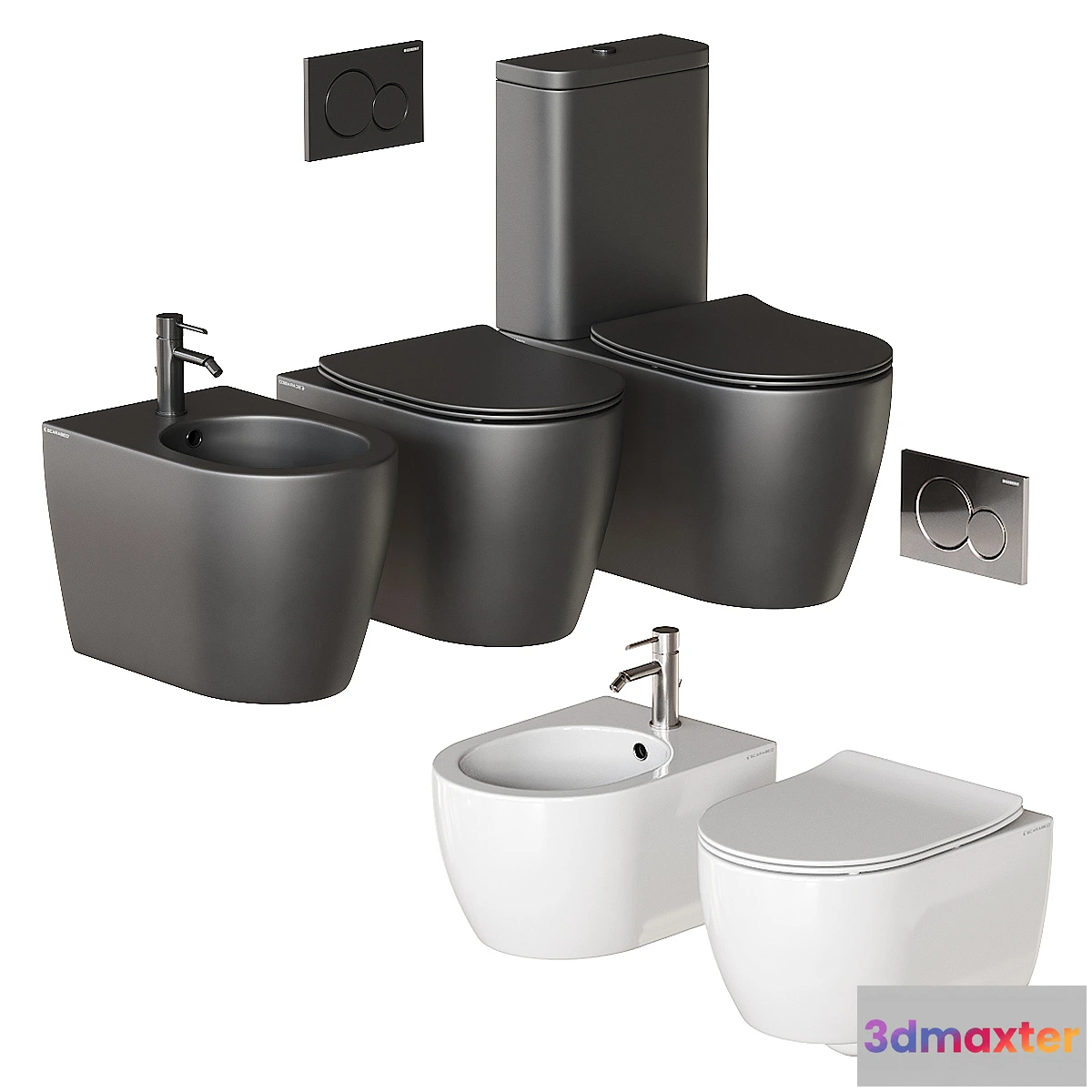686766 - Scarabeo Ceramiche Moon Full Set WC