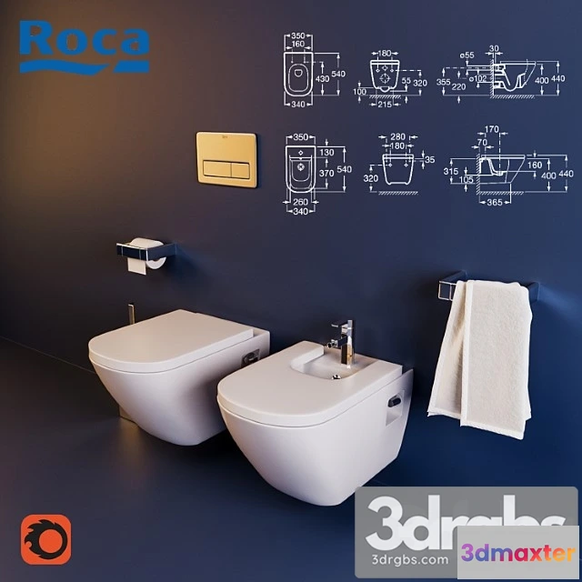 913162 - Toilet and Bidet Roca The Gap
