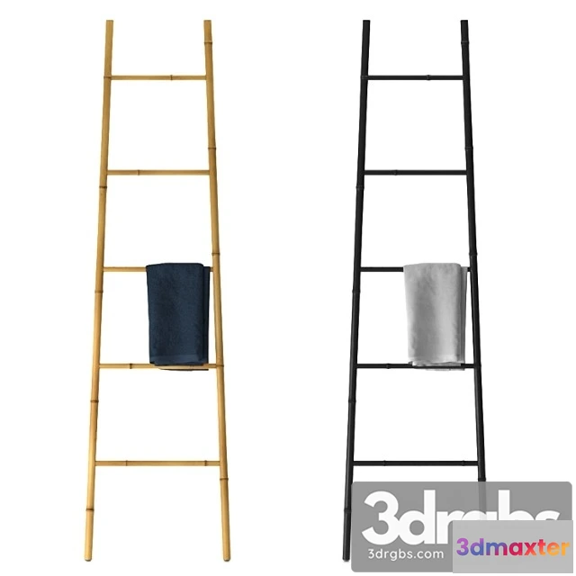 1014628 - Bamboo ladder towel rail