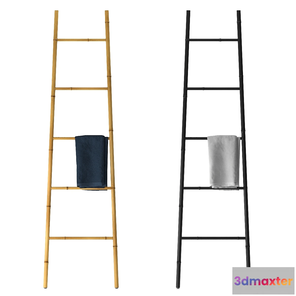 1305949 - Bamboo ladder towel rail 3D Max