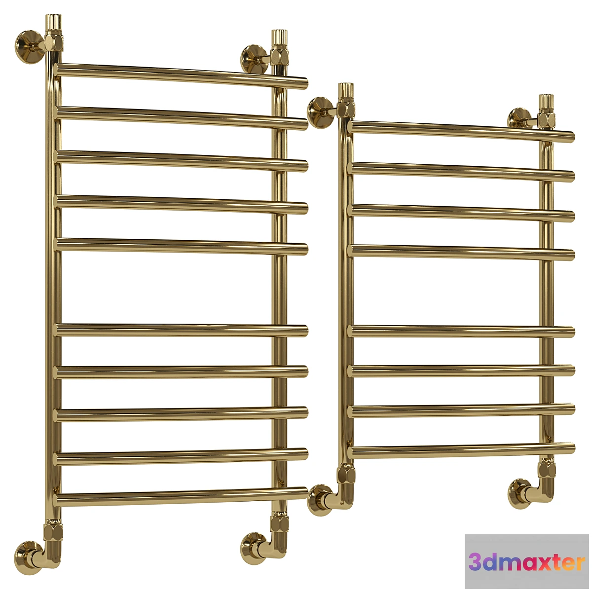 1307077 - Water heated towel rail Dvin R primo - No.2 3D Max