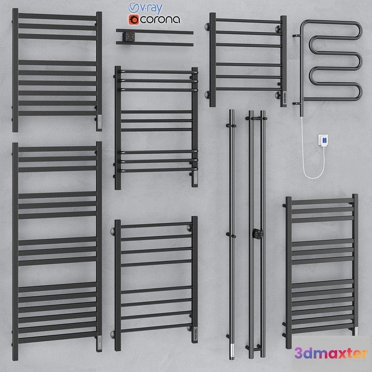 1461682 - Towel dryers Terminus 7 3D Max