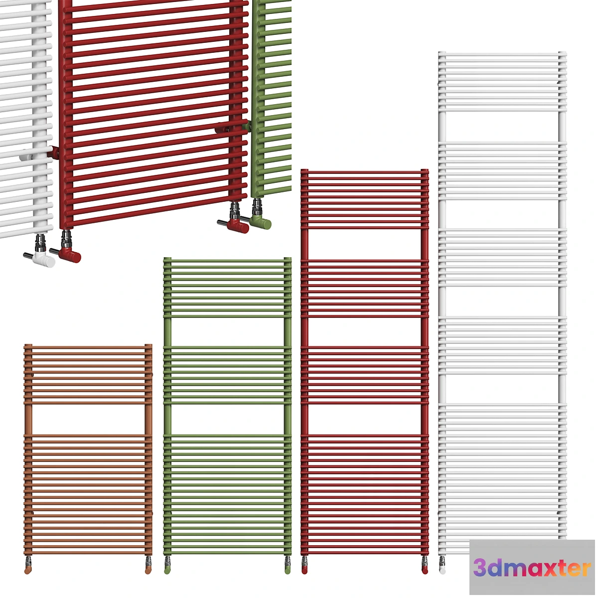 1465132 - Towel dryer BASICS14 by TUBES 3D Max