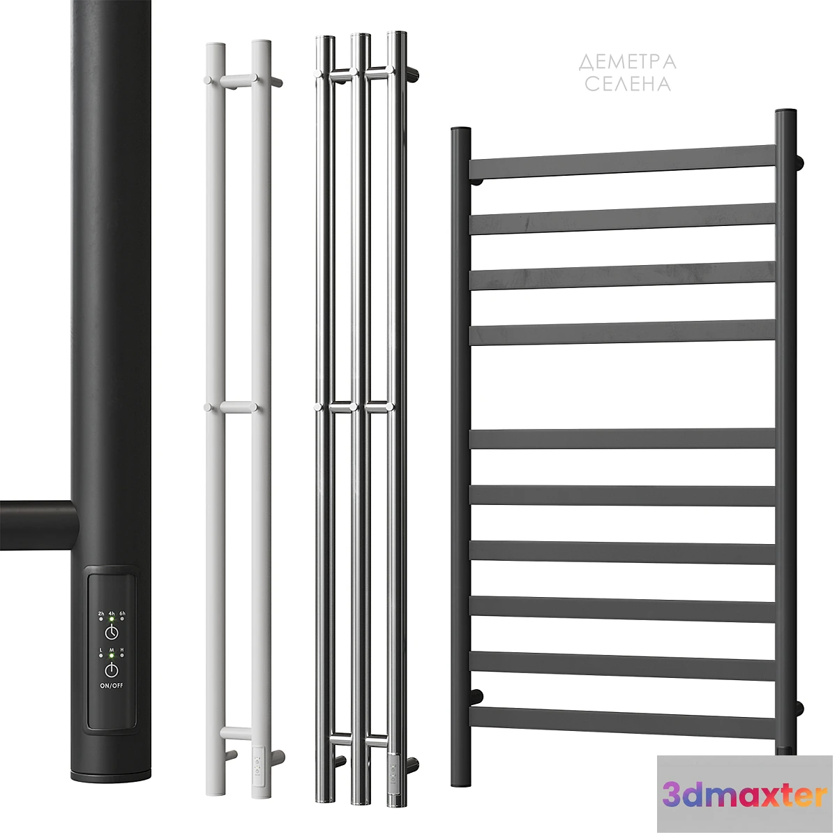 1468028 - Heated towel rail Point Demetra Selena 3D Max