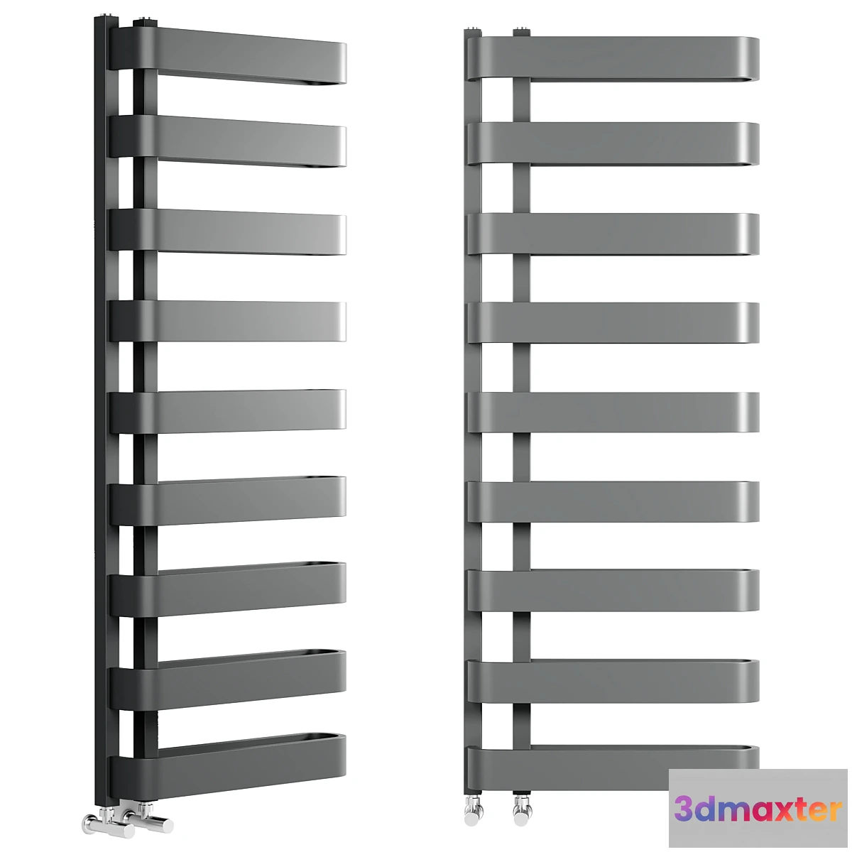 1473414 - Brenton Gray Flat Panel Heated Towel Rail 3D Max