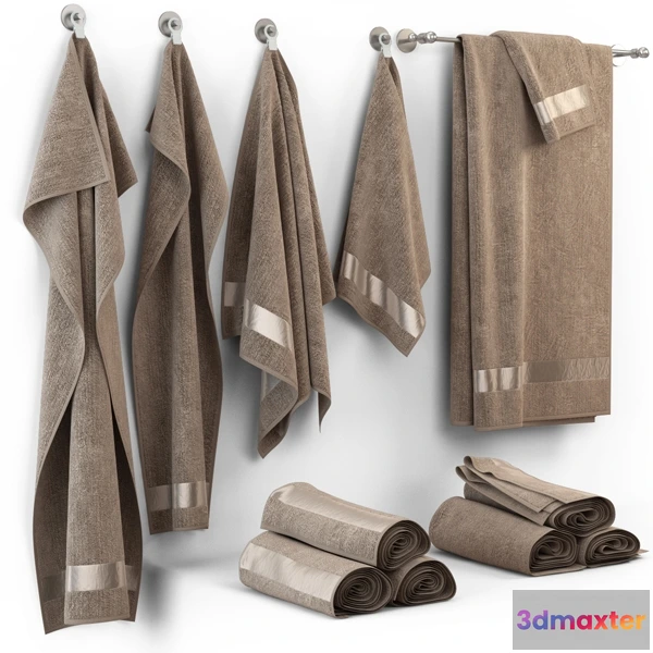 1589366 - bathroom - Towels m18 3D Max