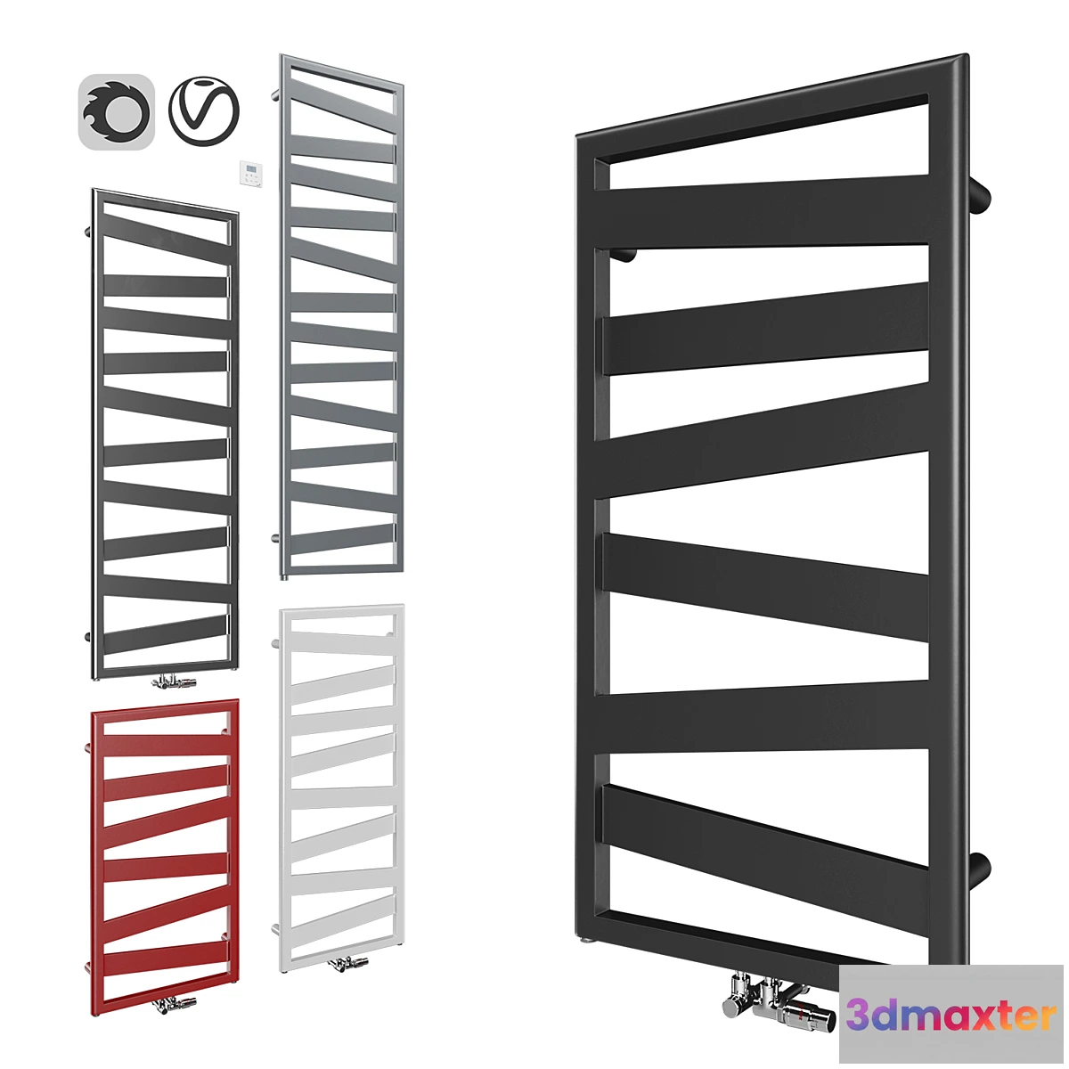 545441 - Heated towel rails Zehnder Kazeane