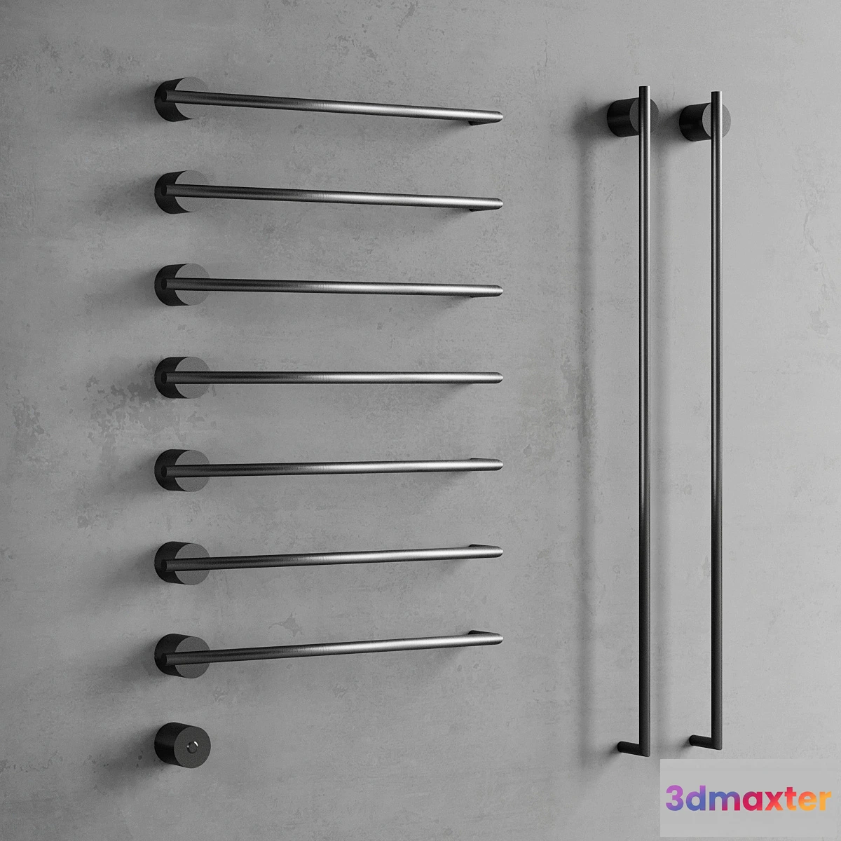 545447 - Towel dryer Equilibrio (Black Diamond)