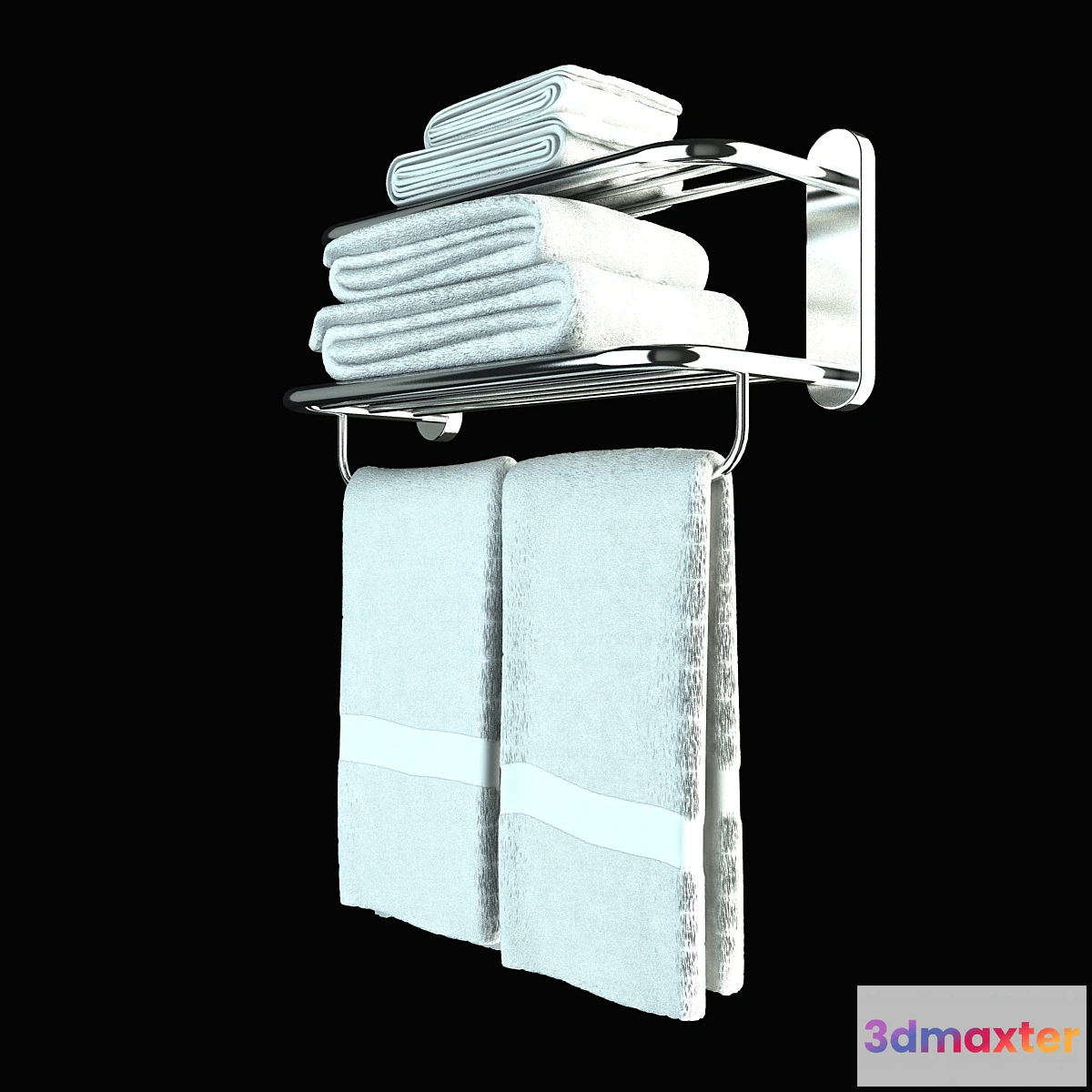 630907 - Heated towel rail with towels