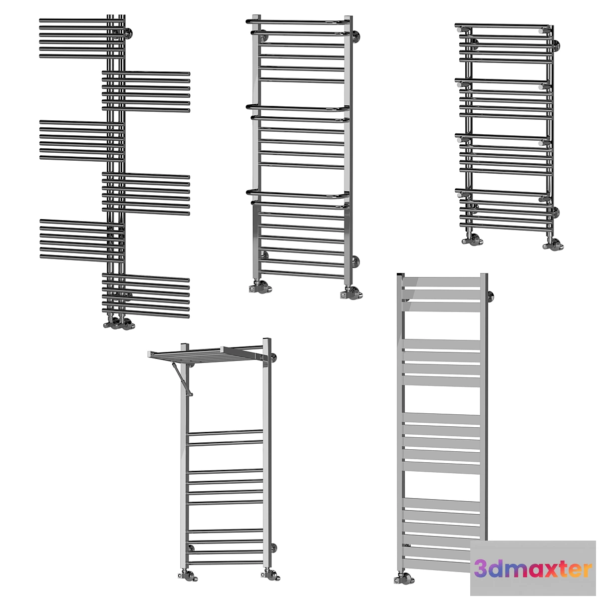 687020 - Heated towel rail set
