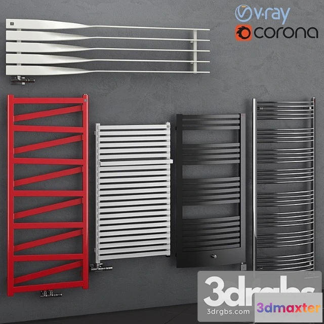913310 - Set of Heated Towel Rails Terma Set 68