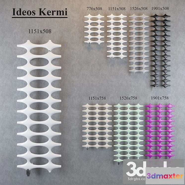 913374 - Water Heated Towel Rail Ideos Kermi