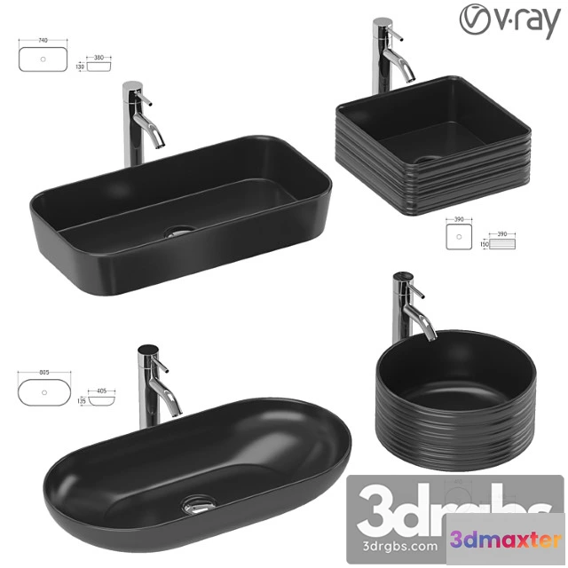 1014782 - Collection Of Wash Basin 03