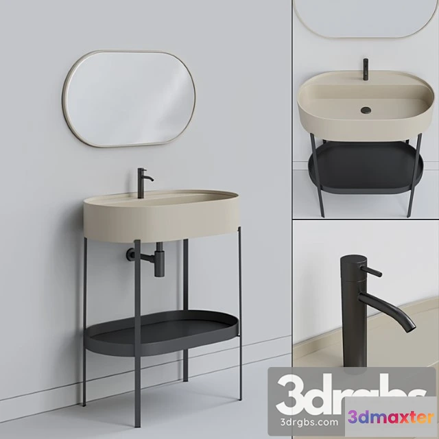 1014786 - Consolle oval washbasin