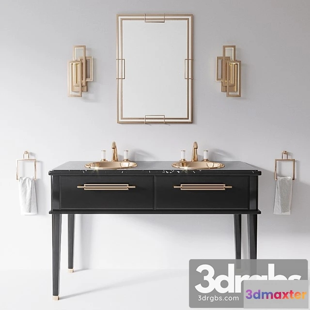1014880 - Riviere black nero marquinia 2x sink by oasis group - No.2