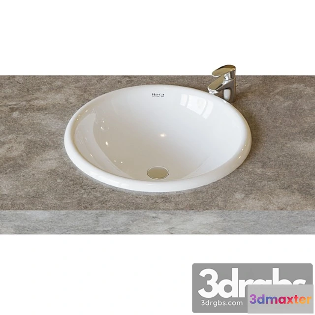 1014886 - Roca foro washbasin d40 cm, built-in top 327872000