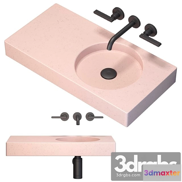 1014972 - Wall pink sink