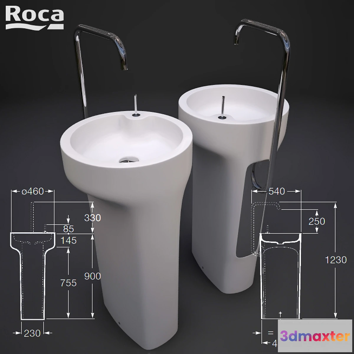 1267856 - Sink Roca Amberes 3D Max