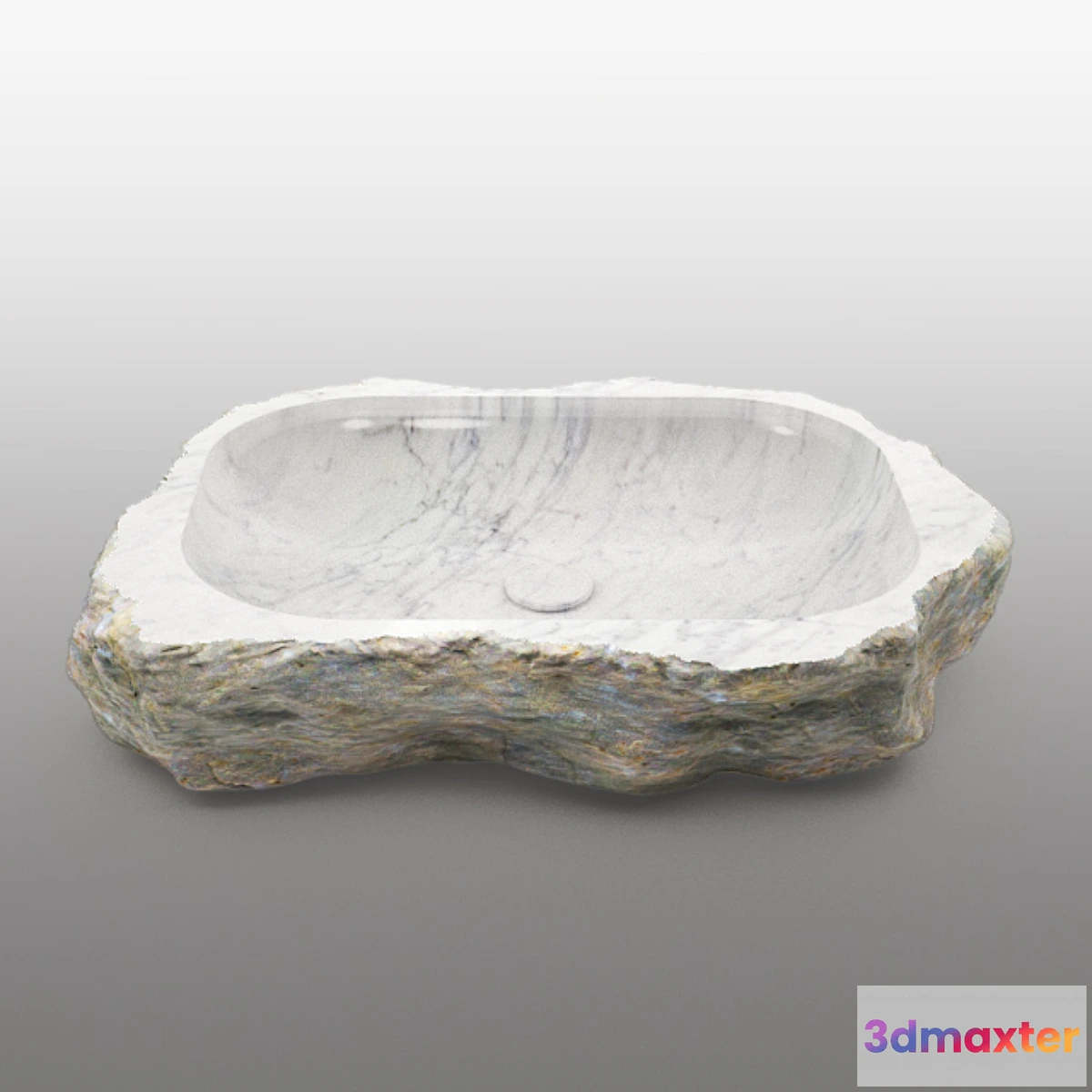 1282458 - stone sink rakovina_stone - No.2 3D Max
