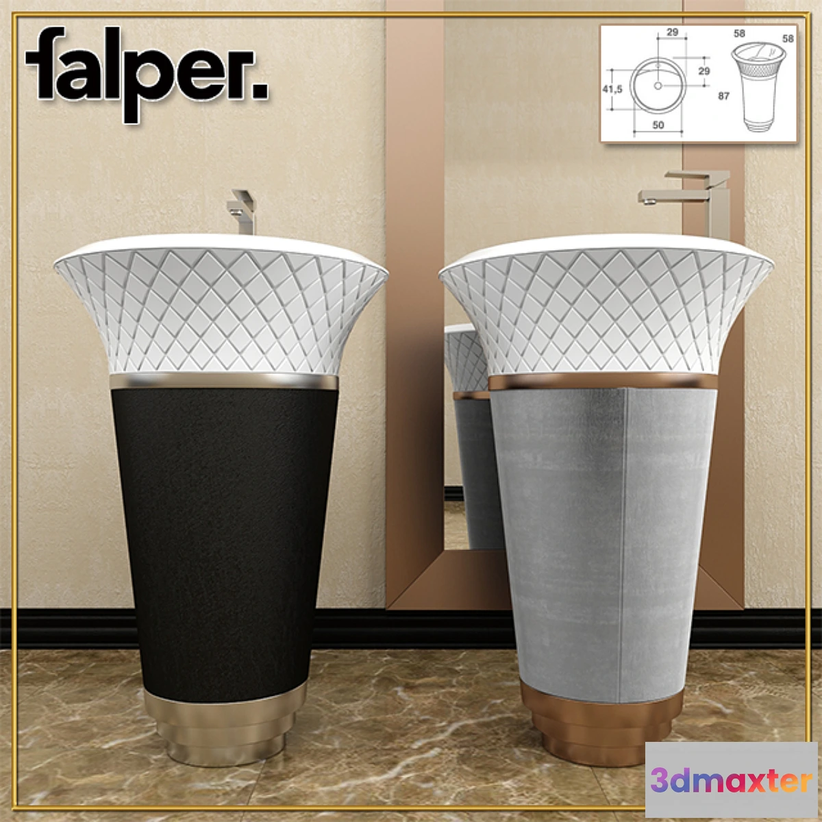 1283408 - Sink FALPE collection George - No.2 3D Max