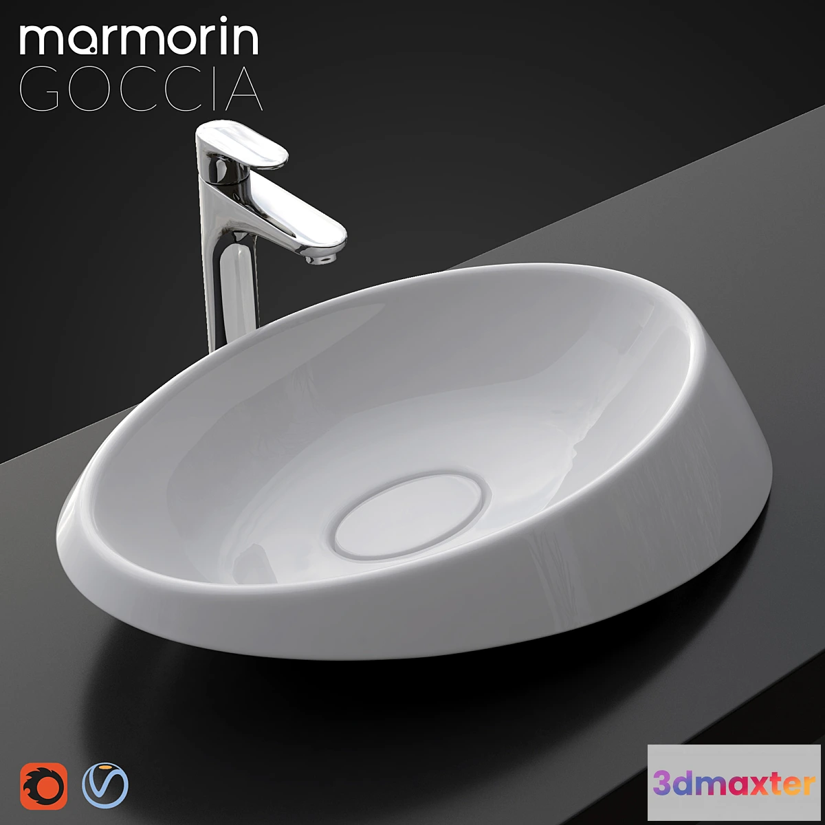 1286002 - Washbasin Marmorin Goccia 3D Max