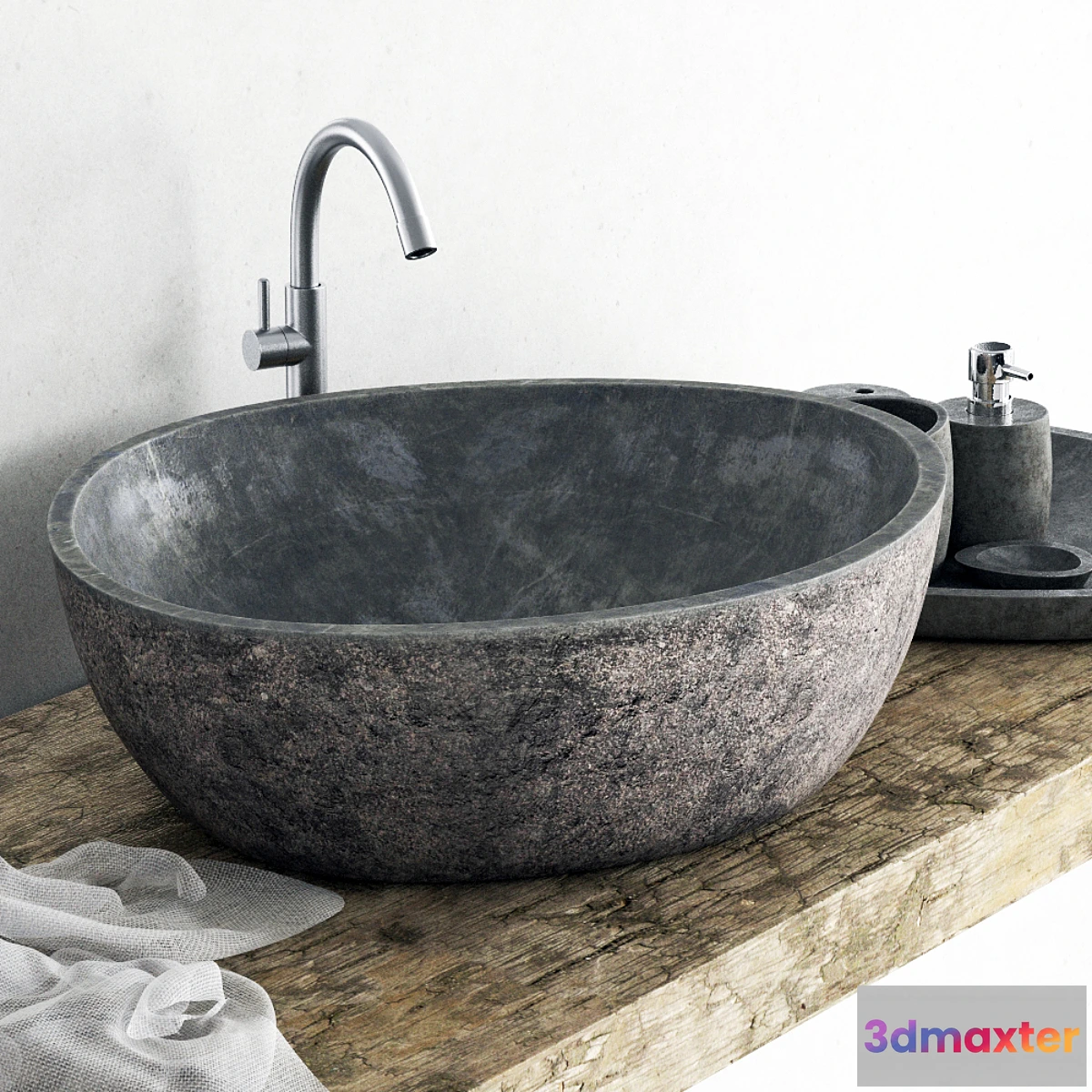 1289264 - Stone washing bathroom 3D Max