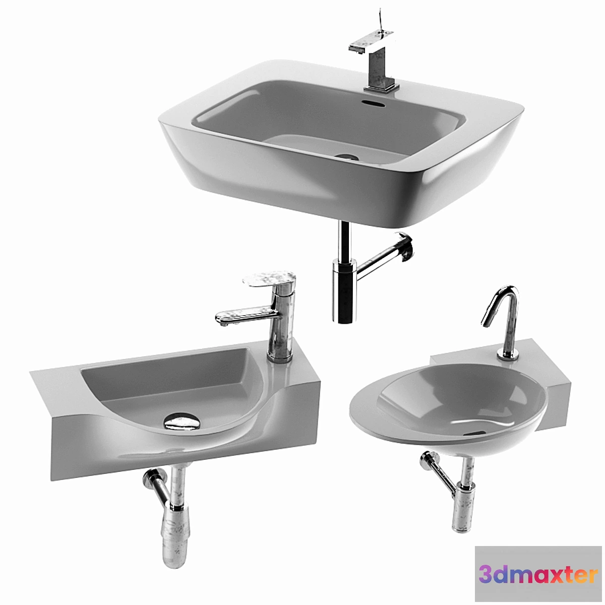 1313813 - Washbasin set 9 - No.2 3D Max