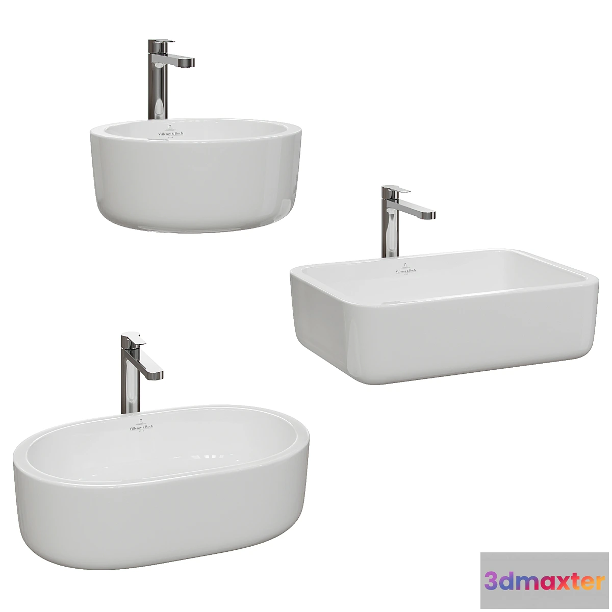 1322657 - Overhead sinks villeroy boch Architectura 3D Max
