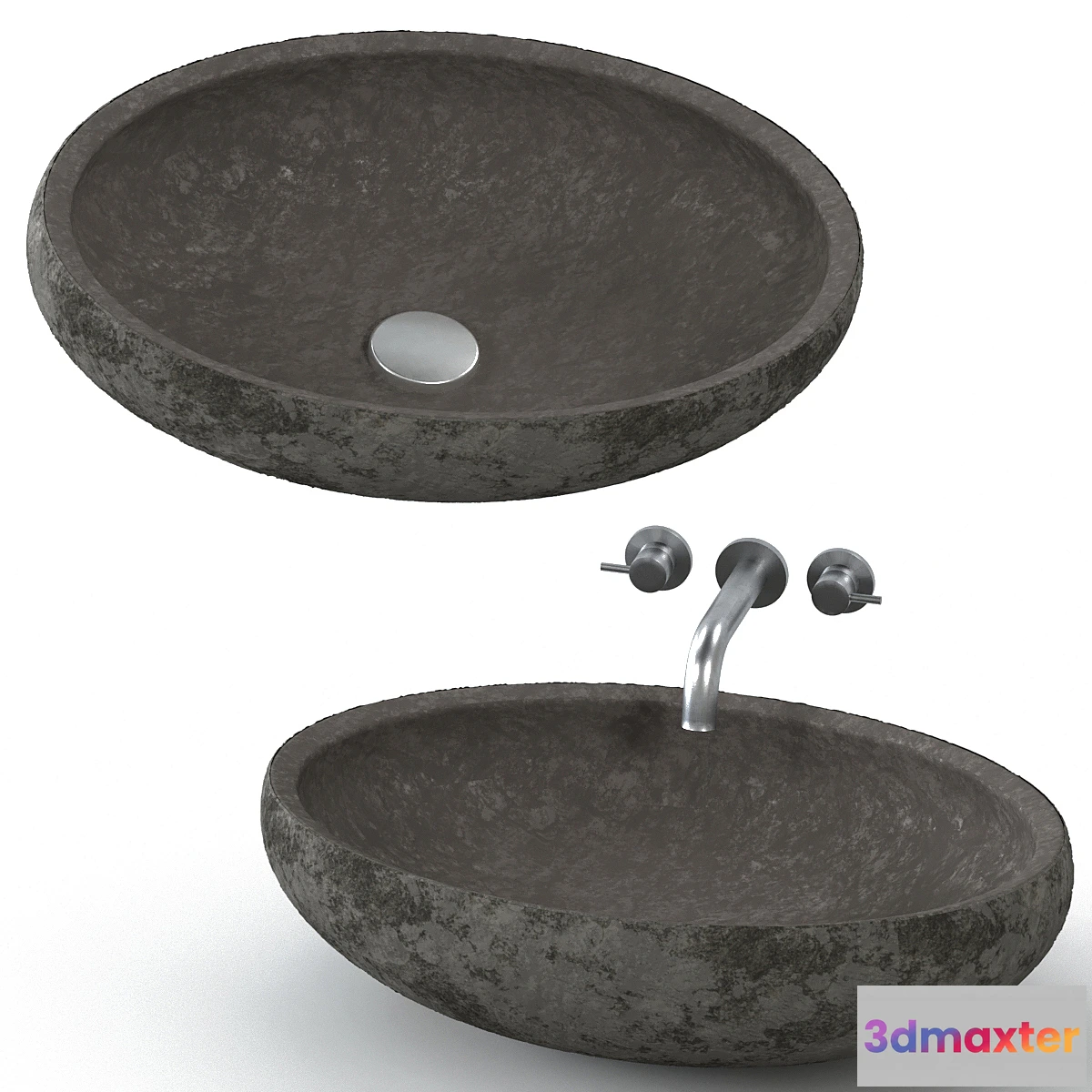 1325860 - Stone washbasin - No.2 3D Max