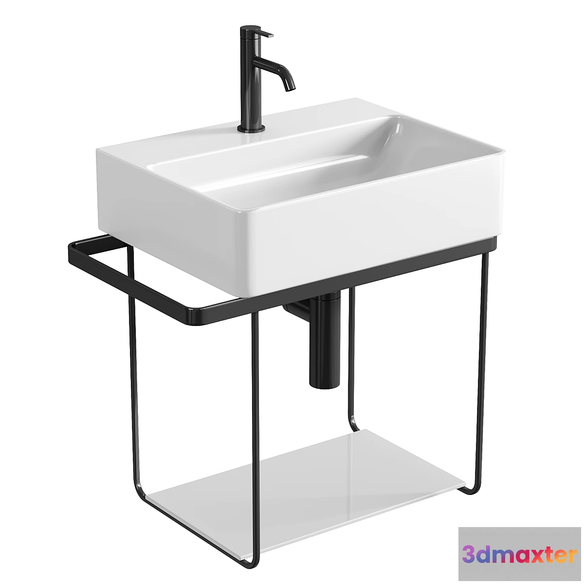 1335450 - Duravit DuraSquare hand washbasin - No.2 3D Max