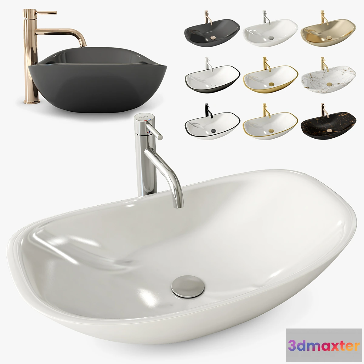 1342517 - Washbasin Royal - No.2 3D Max
