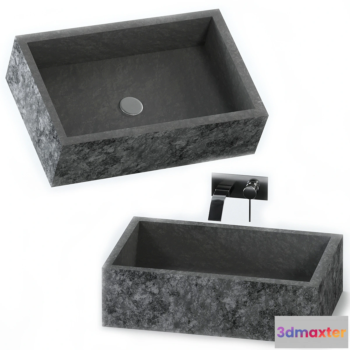 1345345 - Stone washbasin. 3D Max