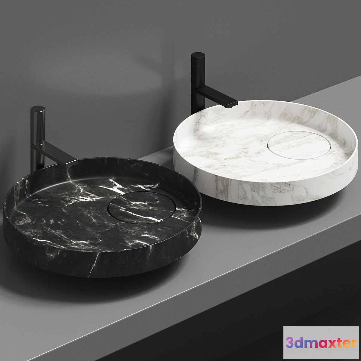 1346461 - Falper Eccentrico Washbasins 3D Max