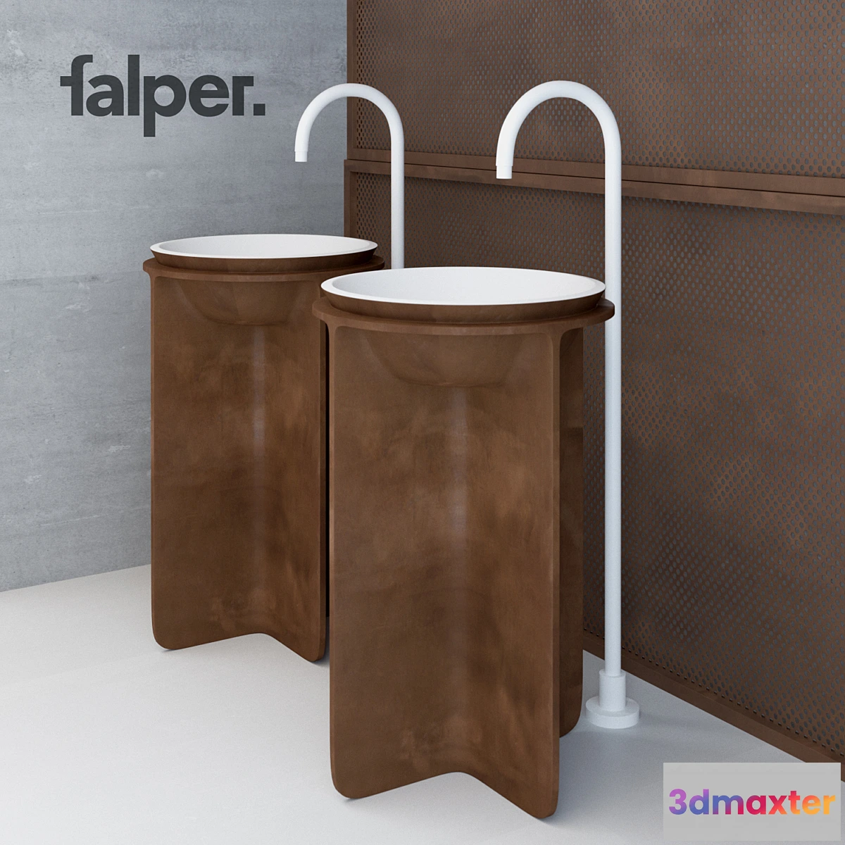 1349755 - CONTROSTAMPO  Falper Washbasin and bathtub 3D Max